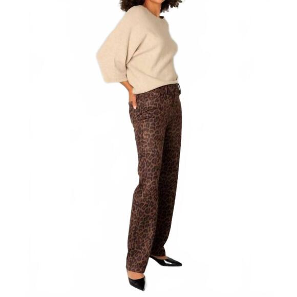 NEW YEST constance trousers in multi leopard - Picture 3 of 5